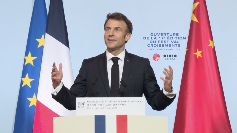 马克龙在2023中法文化之春开幕式揭幕上的讲话